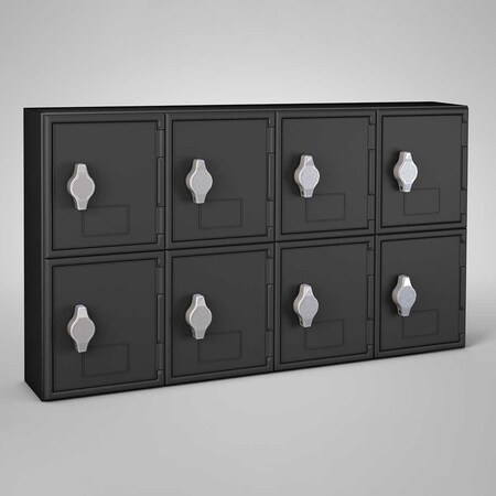 United Visual Products Sliding Door Indoor Enclosed Corkboard, 7 UV9010ACS-BLACK-CORK